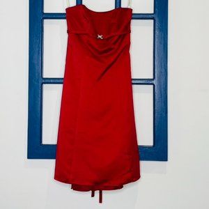 David's Bridal Strapless Dress